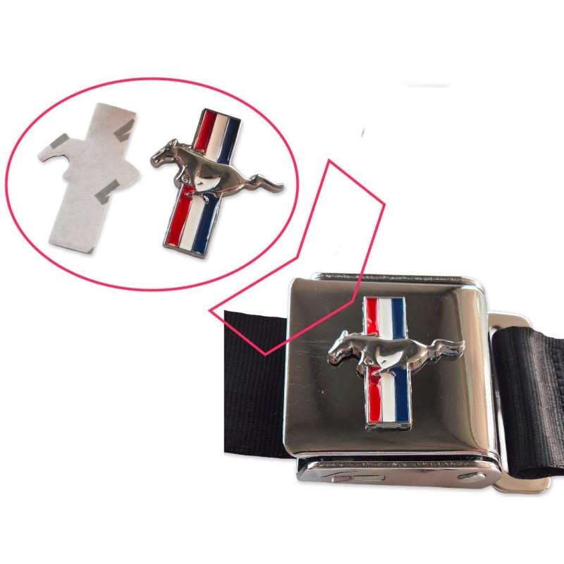 Pony Mustang Emblem Belts Dashboard 64-73