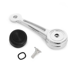 Manovella per finestrino con pomello nero 68-70