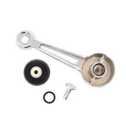 Manovella per finestrino con pomello nero 68-70