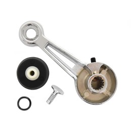 Mustang quarter window crank with black knob 68-70
