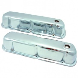 SMALL BLOCK chrome valve covers 64-73