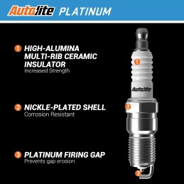 Spark plug, platinum autolite P45 64-73
