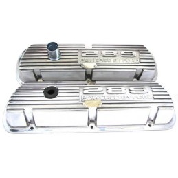 289 POLISH ALUM. VALVE COVERS