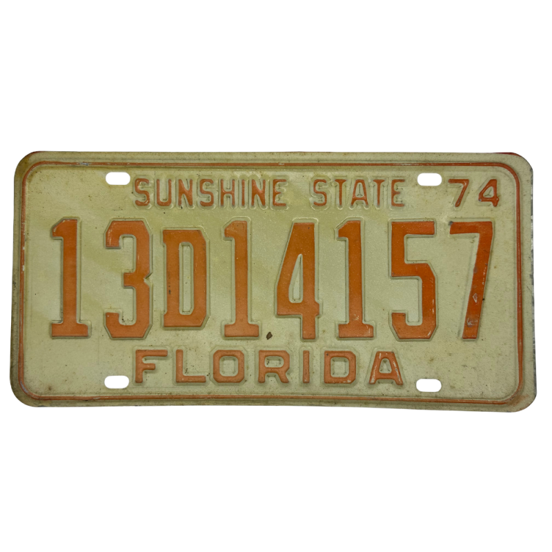 Plaque d'immatriculation de l'Florida Plaque d'immatriculation de l'Florida