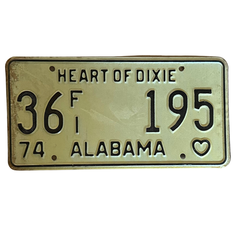 Alabama -Nummernschild Alabama -Nummernschild