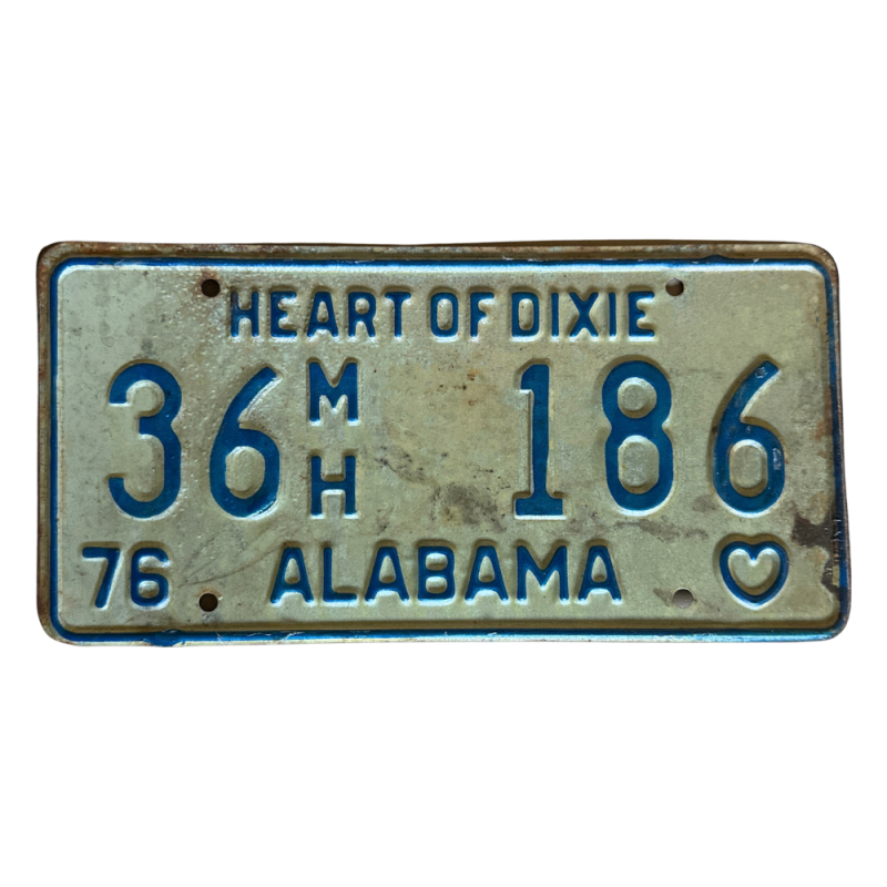 Alabama -Nummernschild Alabama -Nummernschild