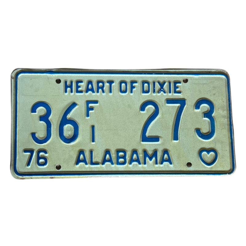 Alabama -Nummernschild Alabama -Nummernschild
