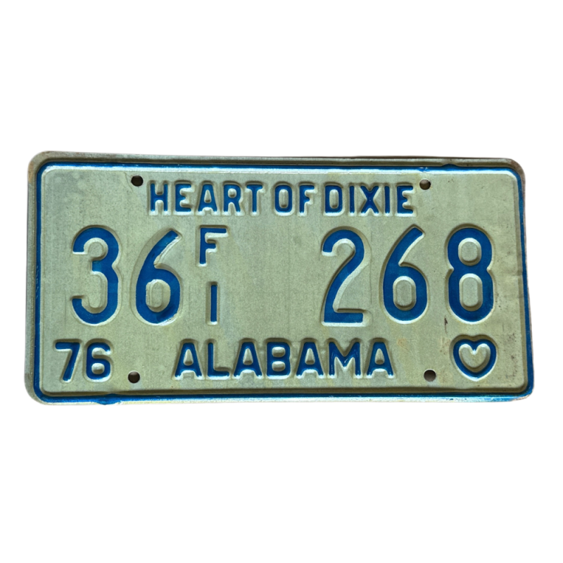 Alabama -Nummernschild Alabama -Nummernschild