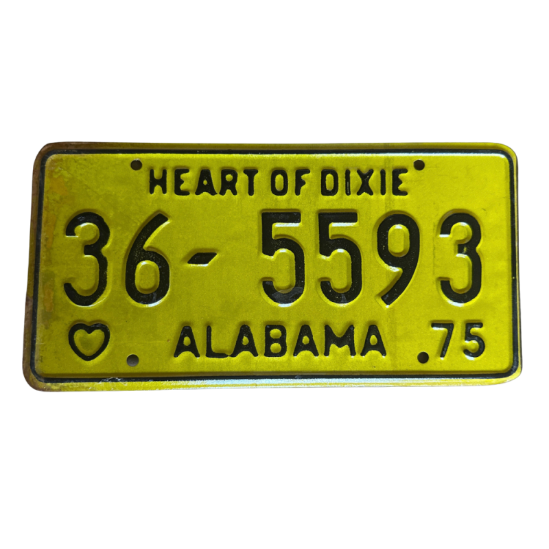 Alabama -Nummernschild Alabama -Nummernschild
