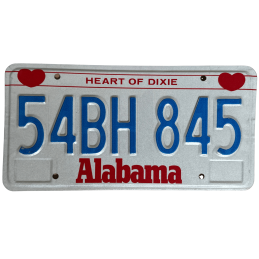 Alabama -Nummernschild