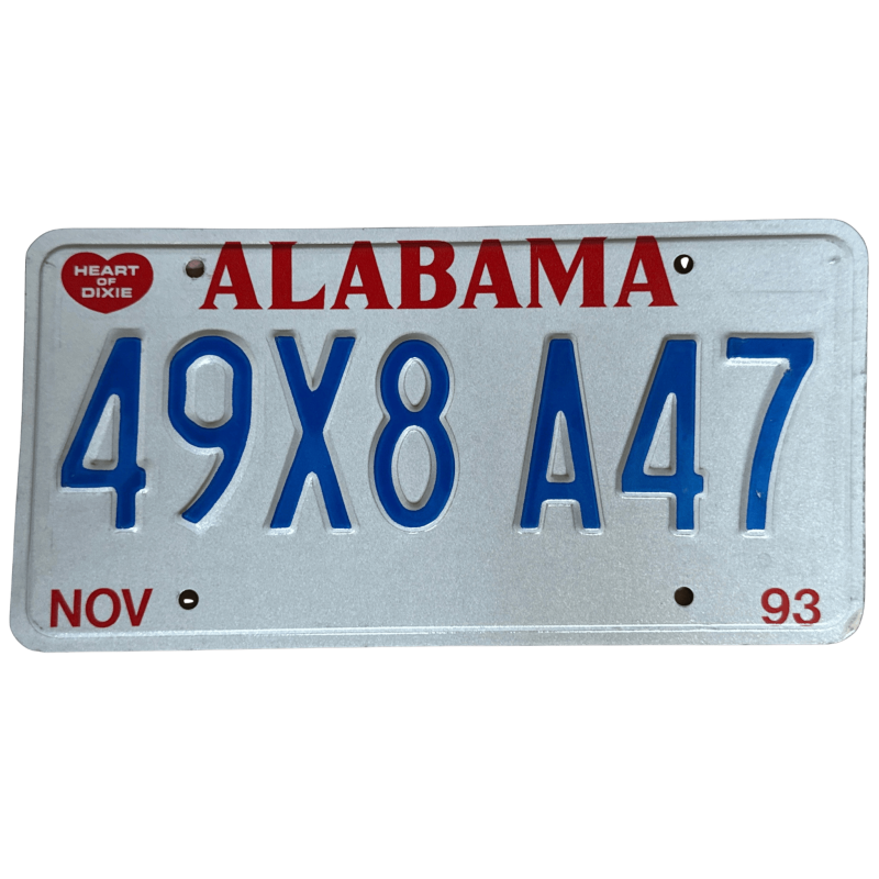 Alabama -Nummernschild