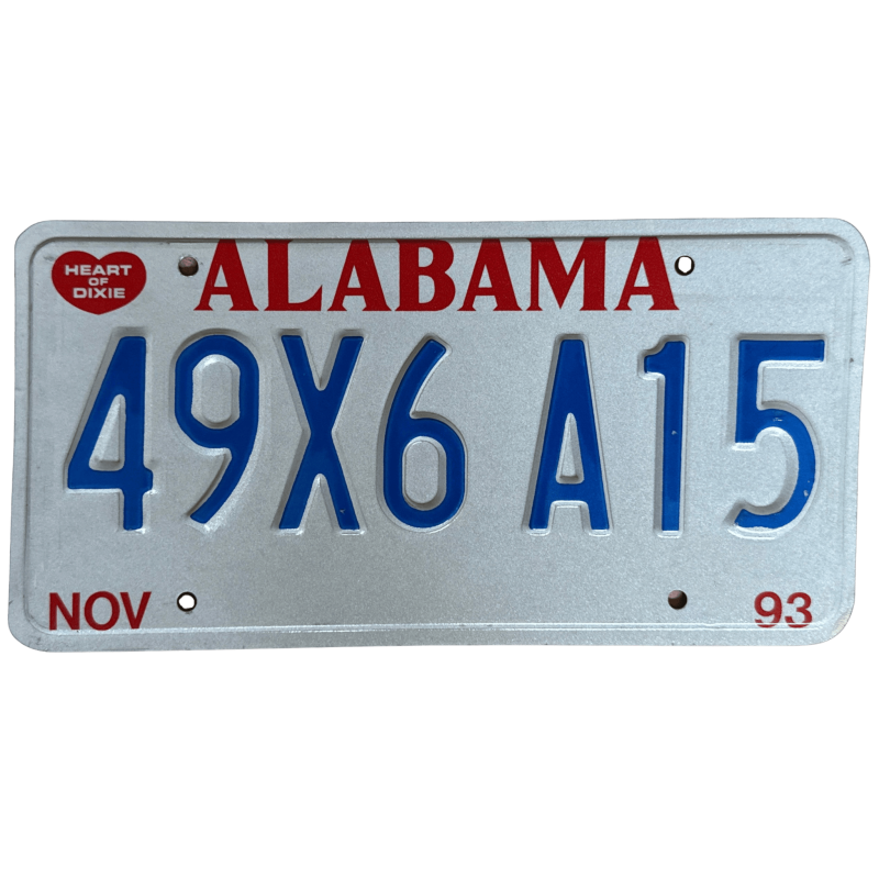 Alabama -Nummernschild