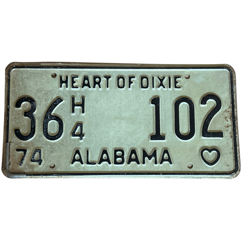 Plaque d'immatriculation de l'Alabama Plaque d'immatriculation de l'Alabama