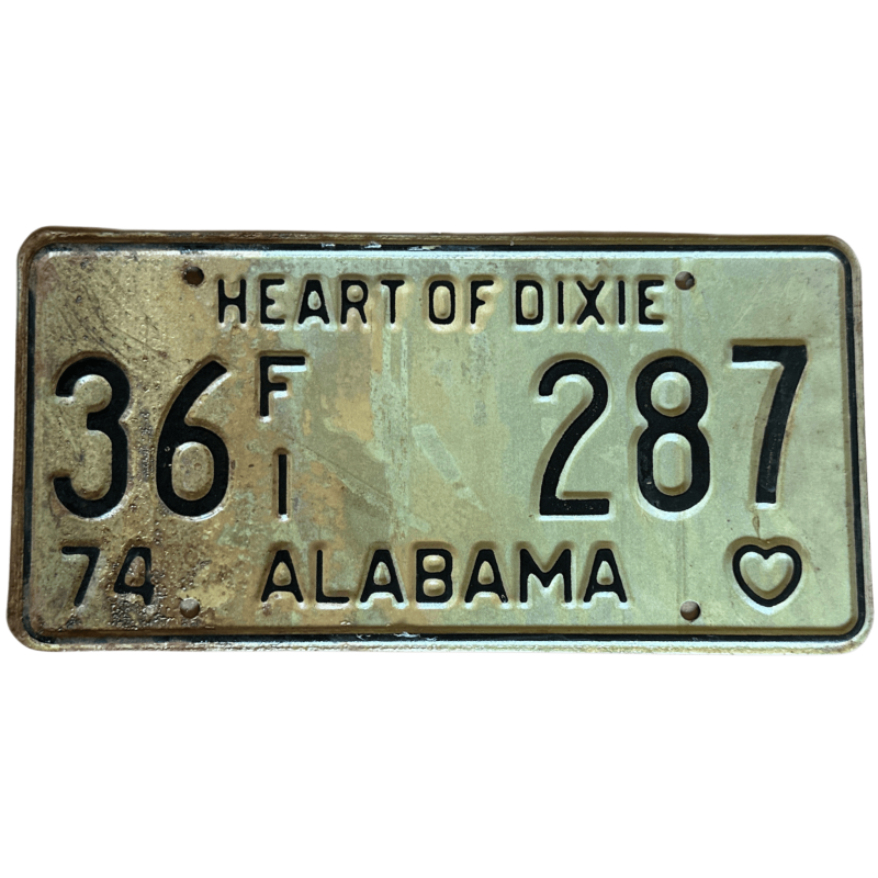 Alabama -Nummernschild Alabama -Nummernschild