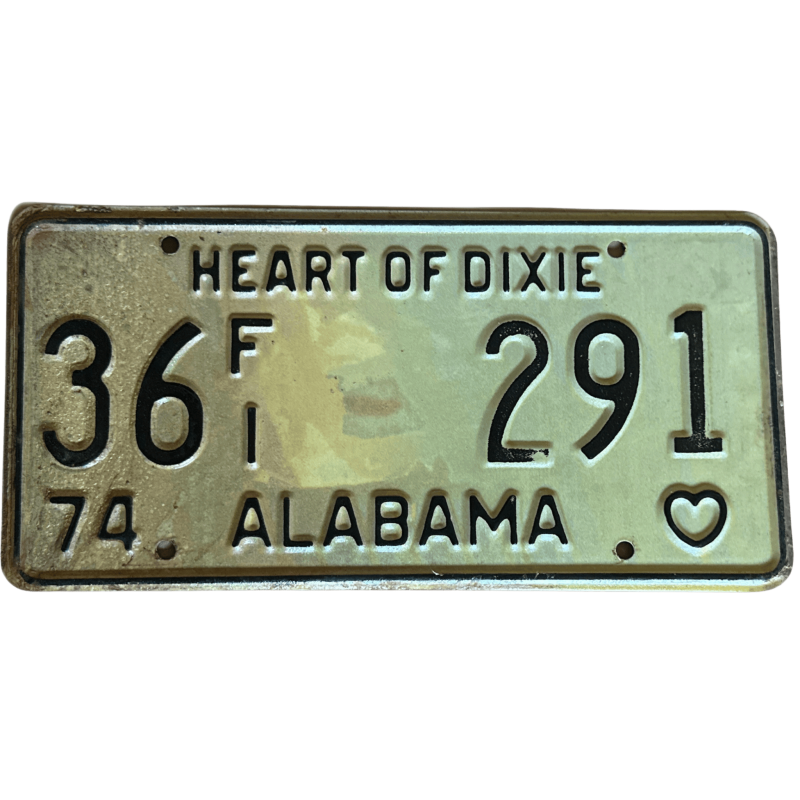 Alabama -Nummernschild Alabama -Nummernschild