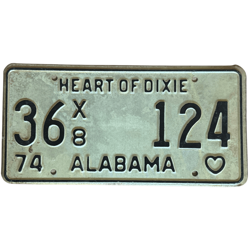 Alabama -Nummernschild Alabama -Nummernschild