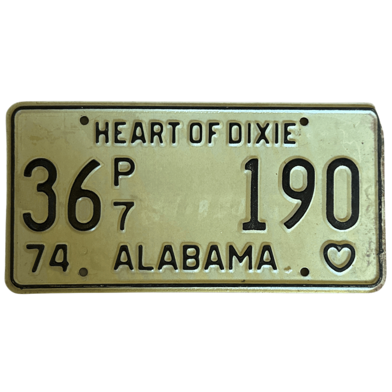 Alabama -Nummernschild Alabama -Nummernschild