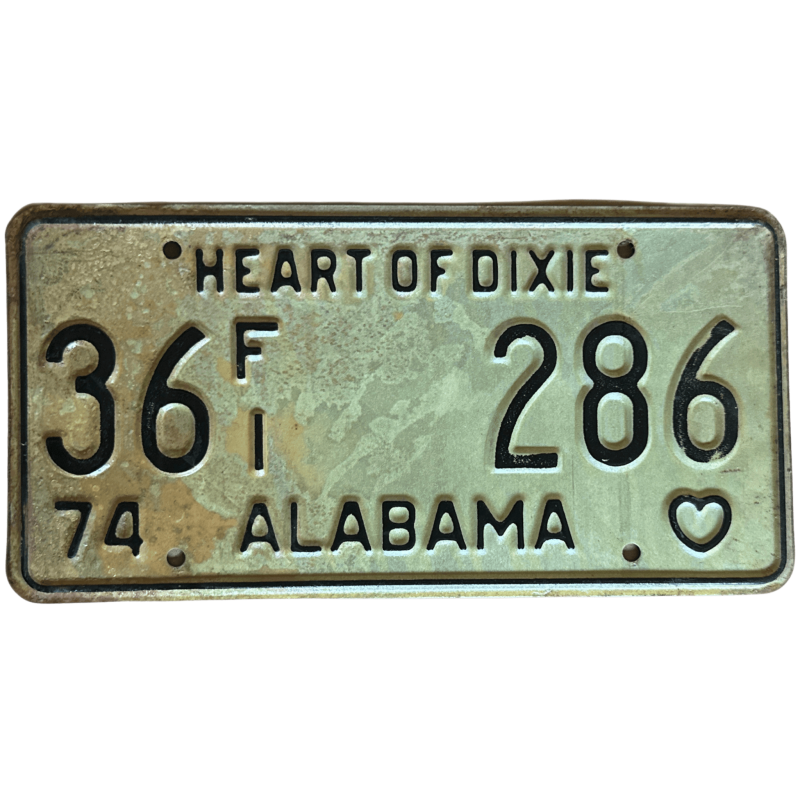 Alabama -Nummernschild Alabama -Nummernschild