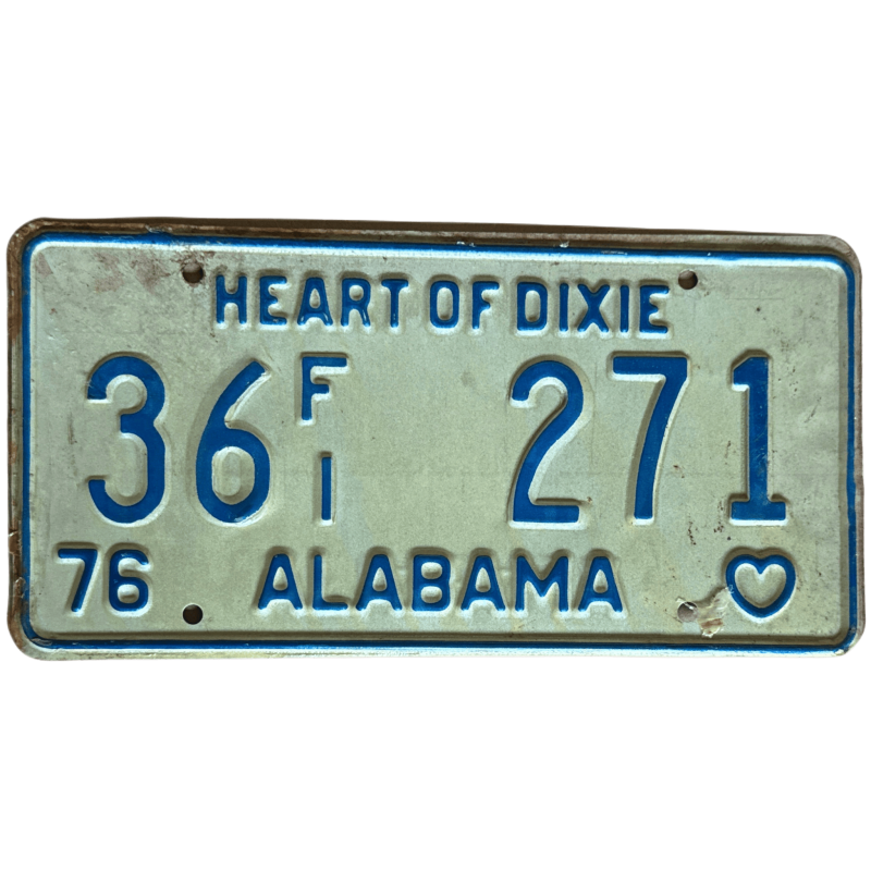 Alabama -Nummernschild Alabama -Nummernschild