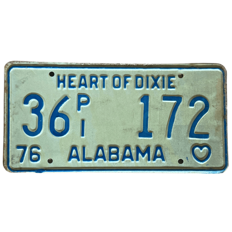 Alabama -Nummernschild Alabama -Nummernschild