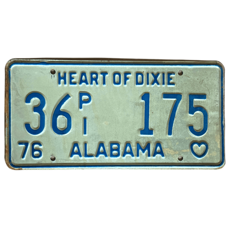 Alabama -Nummernschild Alabama -Nummernschild