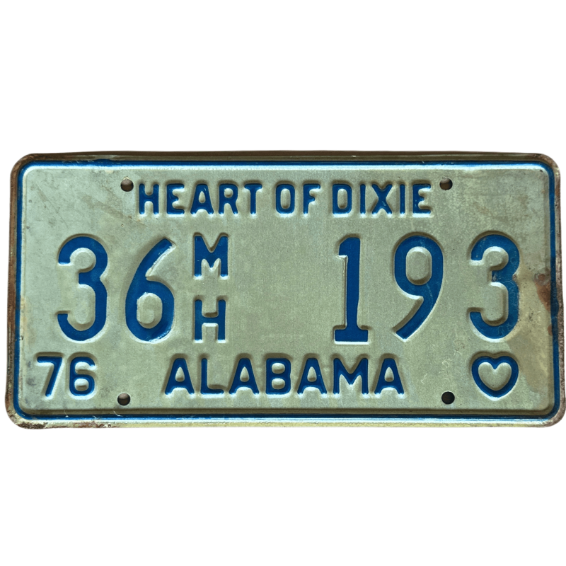 Alabama -Nummernschild Alabama -Nummernschild