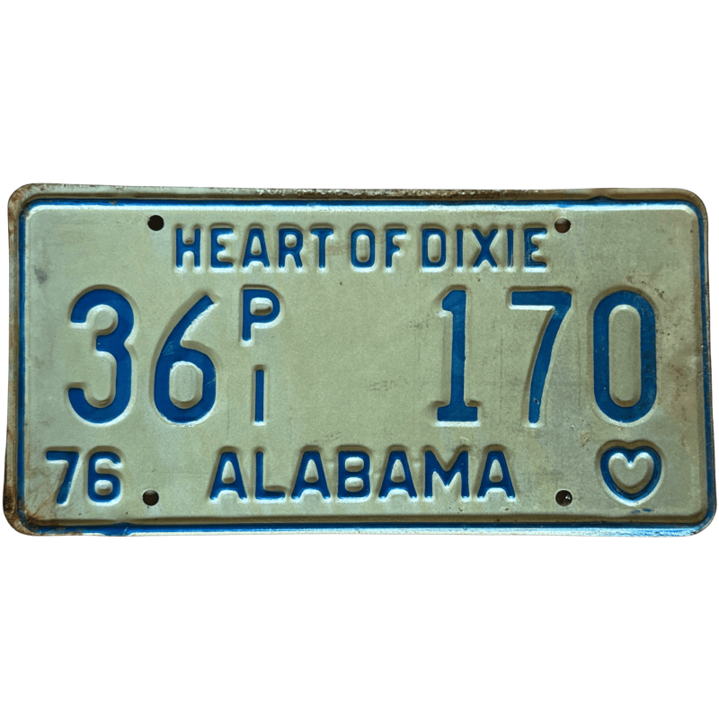 Alabama -Nummernschild Alabama -Nummernschild