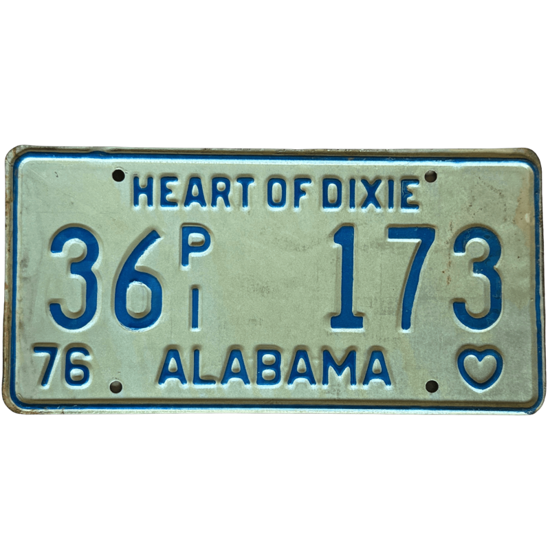 Alabama -Nummernschild Alabama -Nummernschild