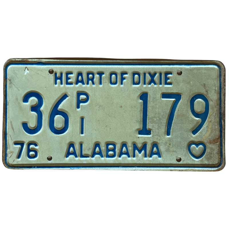 Alabama -Nummernschild Alabama -Nummernschild