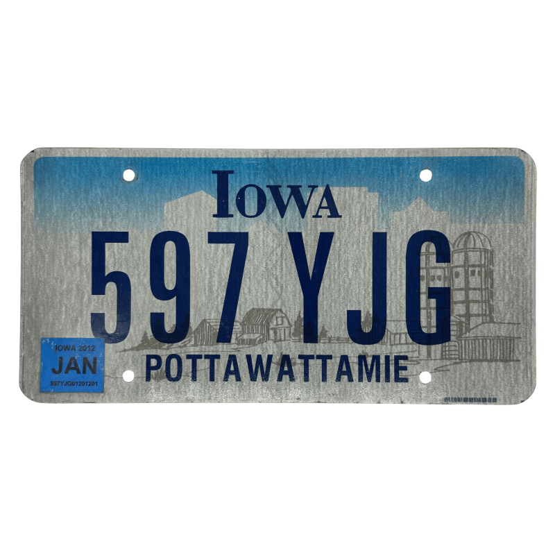 Plaque d'immatriculation de l'Iowa Plaque d'immatriculation de l'Iowa