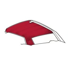 1964-1968 Ford Mustang Fastback Dachorge Dark red (maroon) / HL-FM-FB-65-DR HF-58-BB 20-7255-809