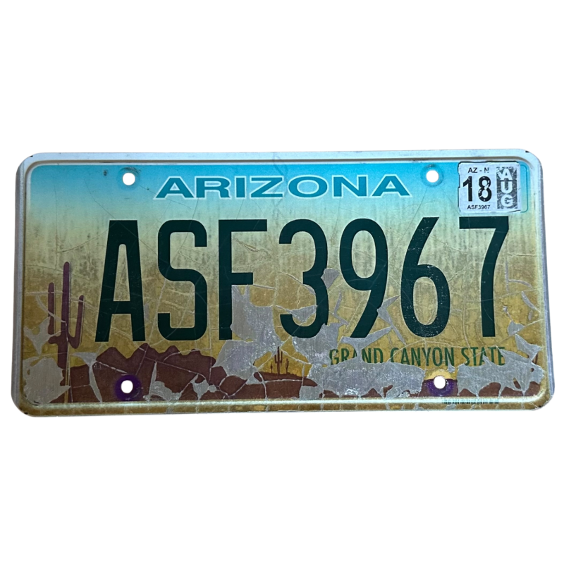 Arizona license plate