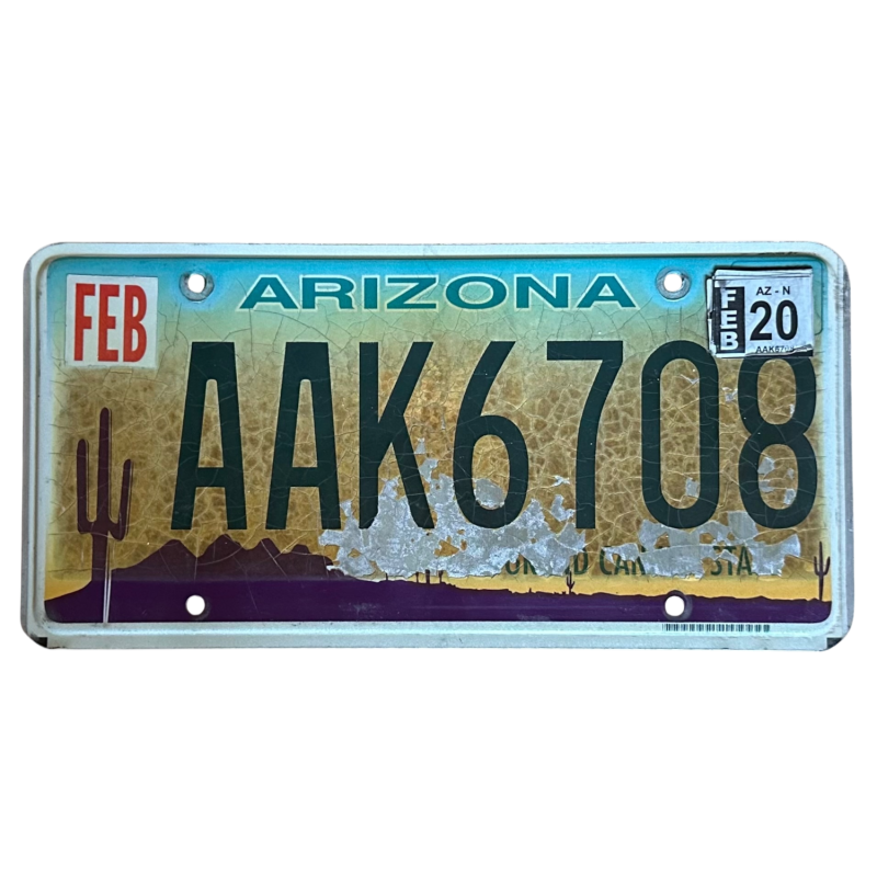 Arizona -Nummernschild Arizona -Nummernschild