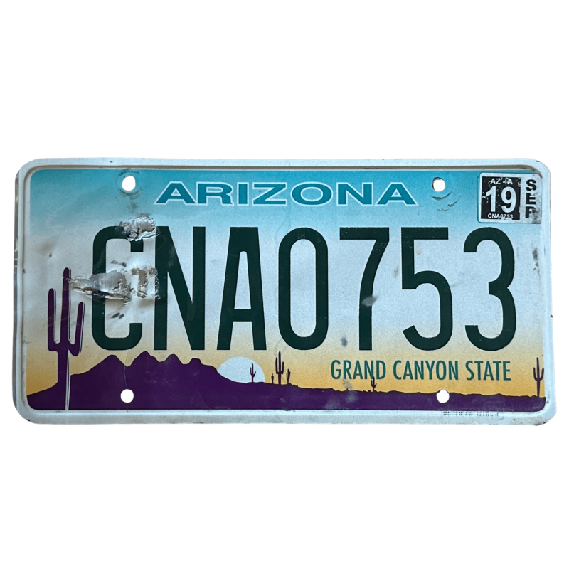 Arizona -Nummernschild Arizona -Nummernschild
