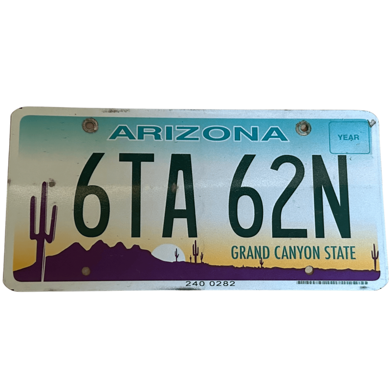 Arizona -Nummernschild Arizona -Nummernschild