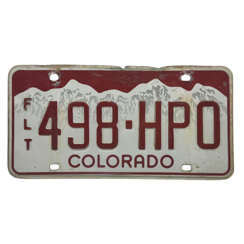 Placa de colorado Placa de colorado