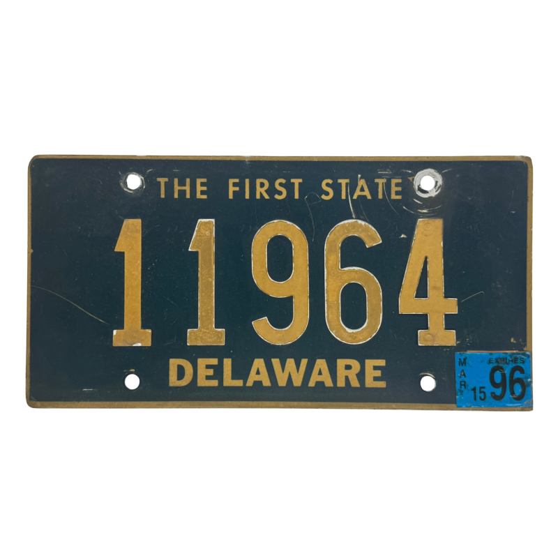 Plaque d'immatriculation du Delaware Plaque d'immatriculation du Delaware