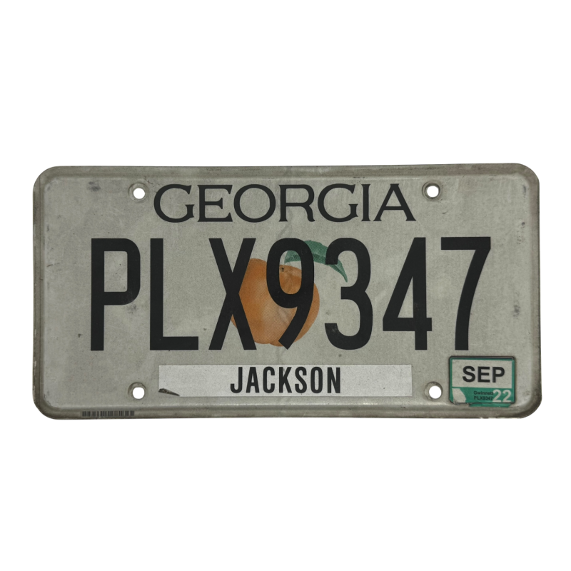 Georgia Nummernschild Georgia Nummernschild