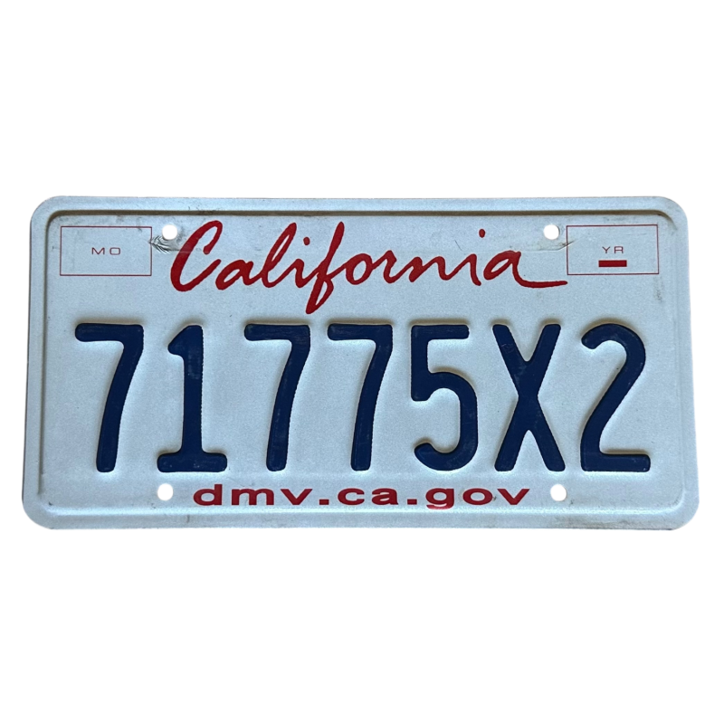 California -Nummernschild California -Nummernschild