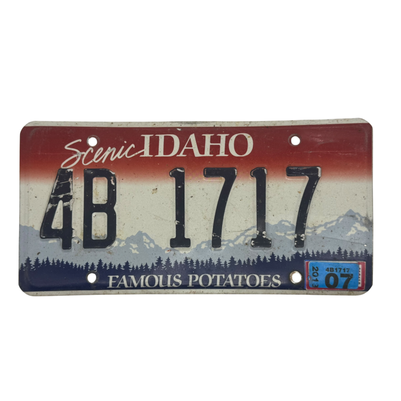 IDAHO license plate