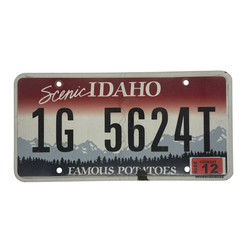 IDAHO license plate