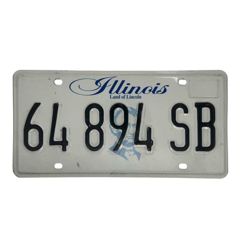 Plaque d'immatriculation de l'Illinois