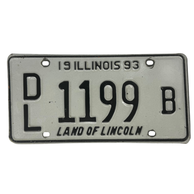 Plaque d'immatriculation de l'Illinois Plaque d'immatriculation de l'Illinois