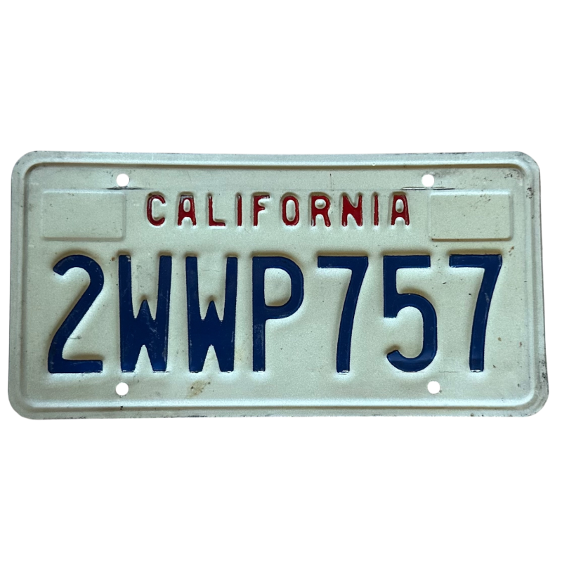 California -Nummernschild California -Nummernschild