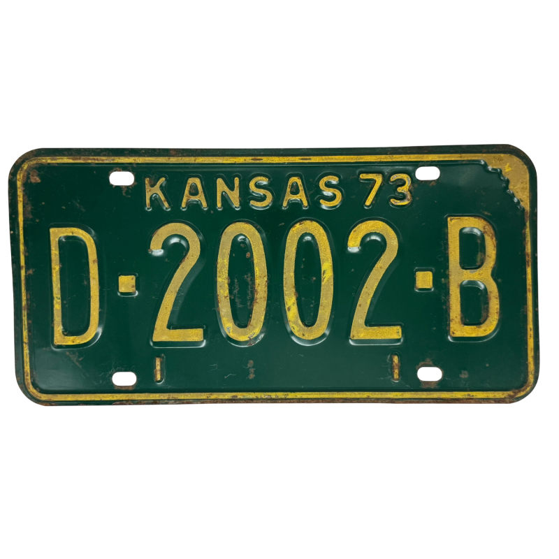 Plaque d'immatriculation du Kansas