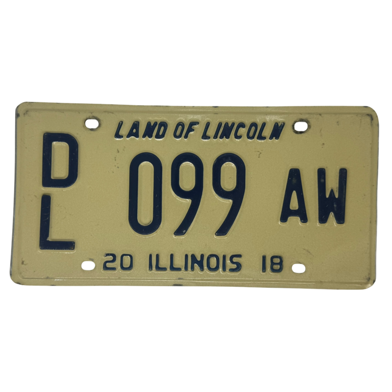 Illinois Nummernschild Illinois Nummernschild