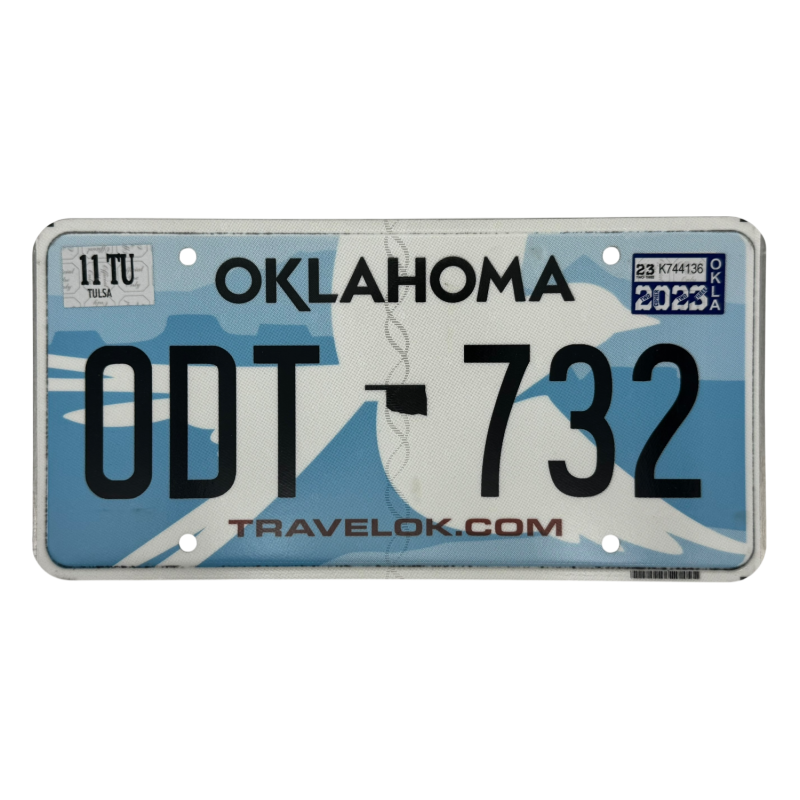 Oklahoma -Nummernschild Oklahoma -Nummernschild