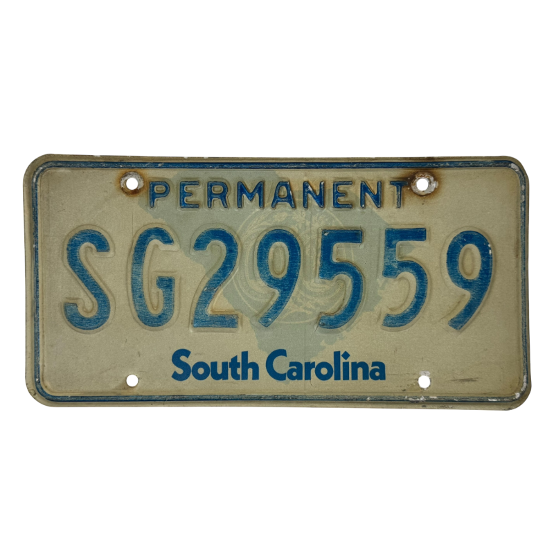 South Carolina license plate