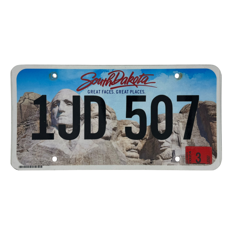 South Dakota Nummernschild South Dakota Nummernschild