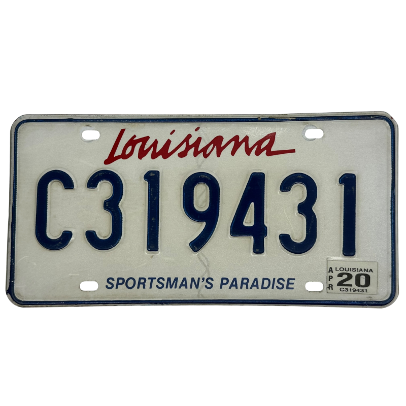 Louisiana Nummernschild Louisiana Nummernschild